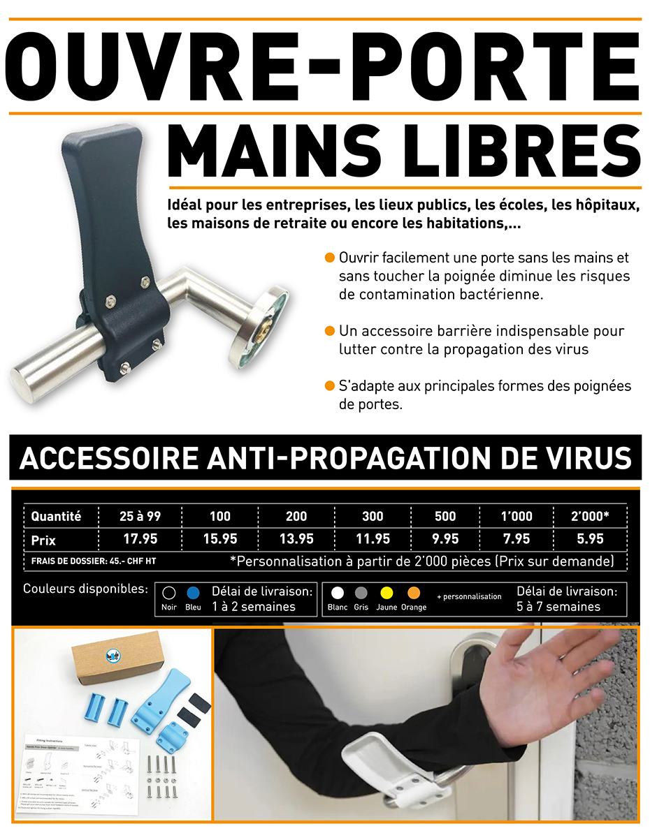 Ouvre-porte mains libres